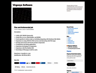virgosys.wordpress.com screenshot