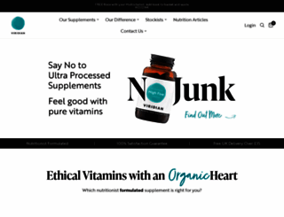 viridian-nutrition.com screenshot