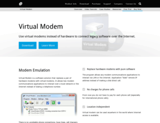 virtual-modem.com screenshot
