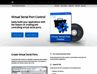 virtual-serial-port-control.com screenshot