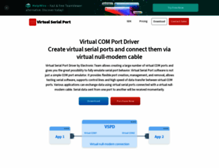 virtual-serial-port.org screenshot