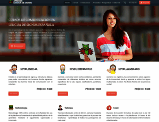 virtual.aprendelenguadesignos.com screenshot