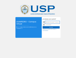 virtual.usanpedro.edu.pe screenshot