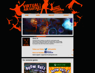 virtualairguitar.com screenshot