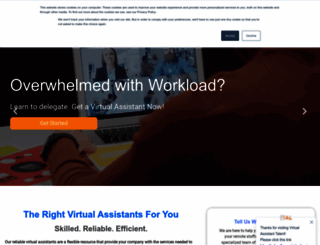 virtualassistanttalent.com screenshot