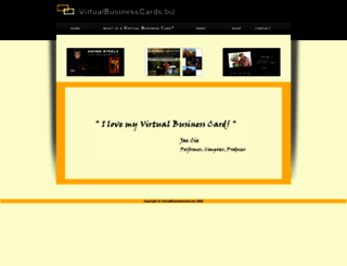 virtualbusinesscards.biz screenshot