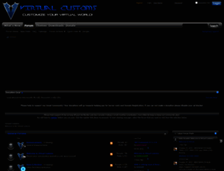 virtualcustoms.net screenshot