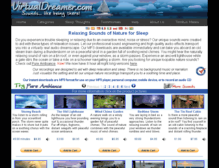 virtualdreamer.com screenshot