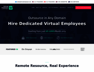 virtualemployee.com screenshot