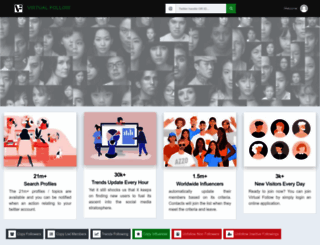virtualfollow.com screenshot