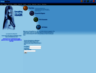 virtualhaircare.com screenshot