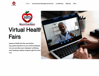 virtualhealthfairs.com screenshot