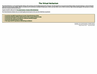 virtualherbarium.org screenshot