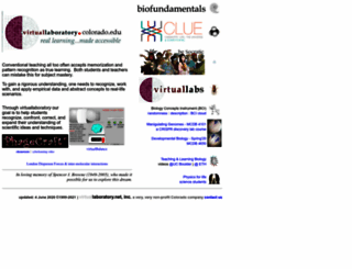 virtuallaboratory.colorado.edu screenshot