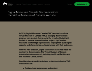 virtualmuseum.ca screenshot