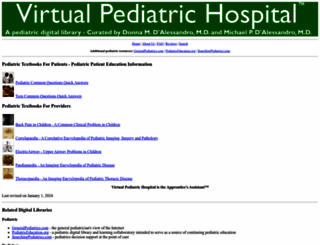 virtualpediatrichospital.org screenshot