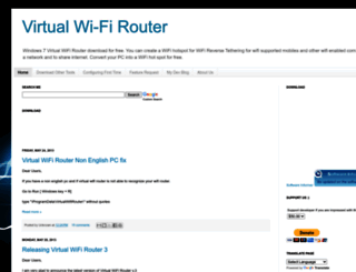 virtualwifirouter.com screenshot
