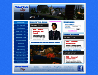 virtualworldcity.com screenshot