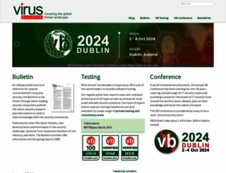 virusbulletin.com screenshot