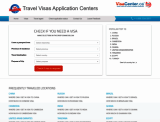 visacenter.ca screenshot