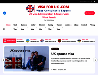 visaforuk.com screenshot