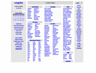 visalia.craigslist.org screenshot