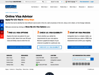 visaoptions.visapro.com screenshot