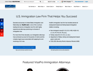 visaprolaw.com screenshot