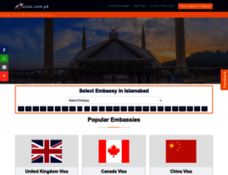 visas.com.pk screenshot