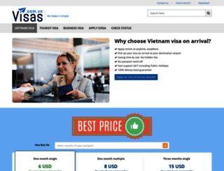 visas.com.vn screenshot