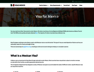 visasmexico.com screenshot