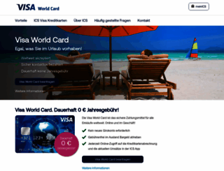 visaworldcard.de screenshot