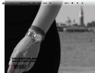 viscontimilano.com screenshot