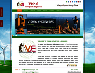 vishallandsurveyors.com screenshot