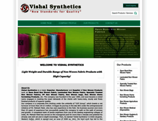 vishalsynthetic.tradeindia.com screenshot