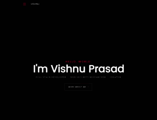 vishnuprasadpg.com screenshot