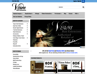 visionhairextensions.com screenshot