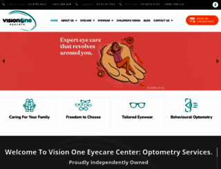 visiononeeyecare.com.au screenshot