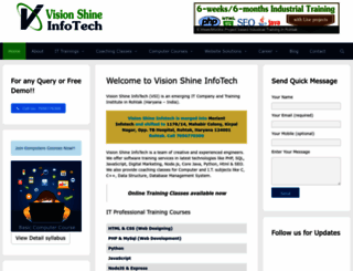 visionshineinfotech.com screenshot