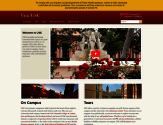 visit.usc.edu screenshot