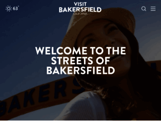 visitbakersfield.com screenshot