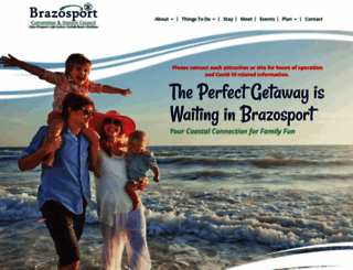 visitbrazosport.com screenshot