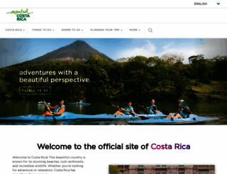 visitcostarica.com screenshot