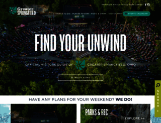 visitgreaterspringfield.com screenshot
