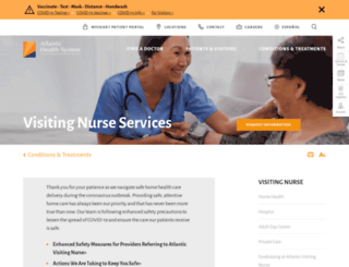 visitingnurse.org screenshot