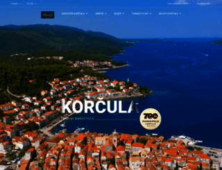visitkorcula.eu screenshot