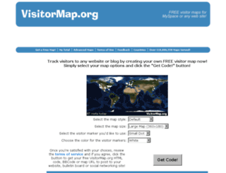 visitormap.org screenshot