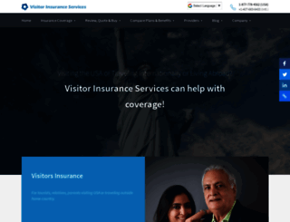 visitors-insurance.net screenshot