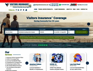 visitorsinsurance.com screenshot