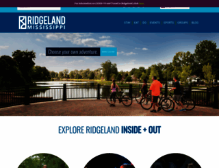 visitridgeland.com screenshot